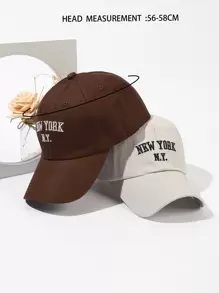 2 件套纽约 N.Y 棒球帽套装，适合户外活动 - 彩色 - 查看 3