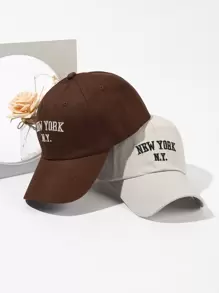 2 件套纽约 N.Y 棒球帽套装，适合户外活动 - 彩色 - 查看 4
