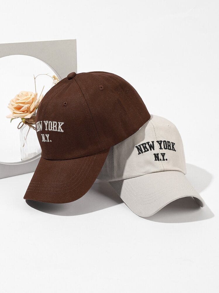 2 件套纽约 N.Y 棒球帽套装，适合户外活动 - 彩色 - 查看 4