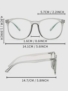 Gafas de diseño de moda para mujer - Gris Claro - Ver 3