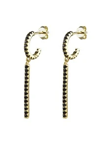 Pendientes con diseño de cadena plata - Dorado - Ver 1