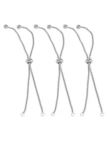 3入組/套鏈條DIY首飾配件 - 銀色 - 查看 1