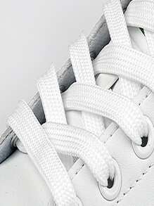 1 双针织鞋带适合运动鞋、滑板鞋、休闲鞋、运动鞋和学生鞋