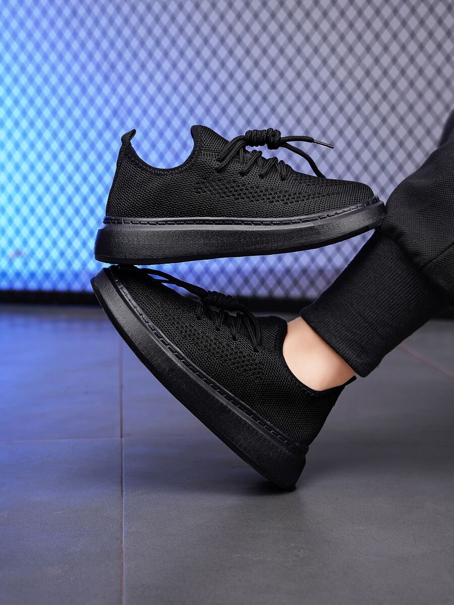 運動板鞋適用於男孩前綁帶運動鞋