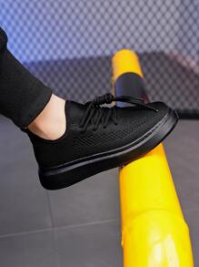 運動板鞋適用於男孩前綁帶運動鞋