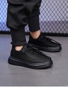 運動板鞋適用於男孩前綁帶運動鞋