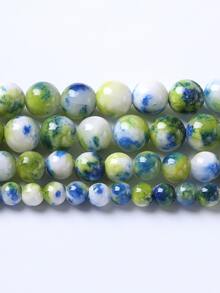 1strand Fashionable Color Block DIY Bead For Women For DIY Jewelry Making - Green - View 2