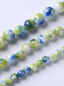 1strand Fashionable Color Block DIY Bead For Women For DIY Jewelry Making - Green - View 5