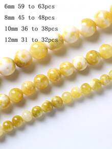 1strand Bead DIY Jewelry Accessory - Yellow - View 3