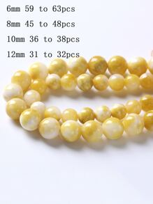 1strand Bead DIY Jewelry Accessory - Yellow - View 5
