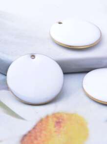 Colgante redondo de doble cara para difusor de aceite esencial de 6 uds. - Blanco - Ver 3