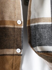 Boys Plaid Print Shirt Without Tee - Multicolor - View 4