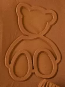 Conjunto de camiseta y pantalón corto con textura de dibujos animados para bebé niño