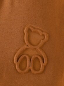 Conjunto de camiseta y pantalón corto con textura de dibujos animados para bebé niño