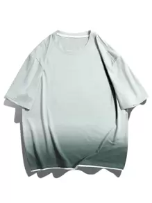 Manfinity 男士漸層圓領T恤 - 彩色 - 查看 1