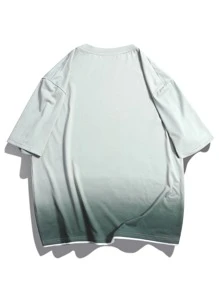 Manfinity 男士漸層圓領T恤 - 彩色 - 查看 2