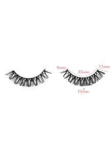 Himirell Pestañas postizas separadas, 10 pares de pestañas rizadas naturales de 13 mm,pestañas pestans extensiones de pestañas - Negro - Ver 4