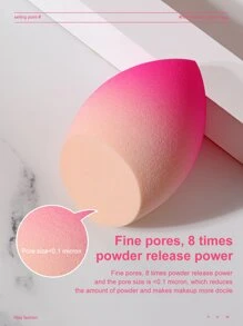 2pcs Ombre Makeup Sponge,Suitable For Cream & Powder Concealer, Loose Powder Makeup Applicator - Multicolor - View 6