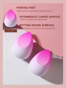 2PCS Makeup Sponge,Suitable For Cream & Powder Concealer, Loose Powder Makeup Applicator - Multicolor - View 6