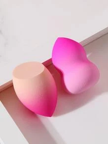 2PCS Makeup Sponge,Suitable For Cream & Powder Concealer, Loose Powder Makeup Applicator - Multicolor - View 2