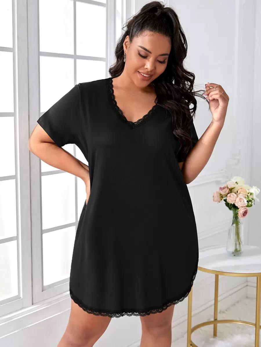 蕾丝边睡衣睡裙