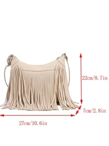 Túi Crossbody Nữ - Màu be - Xem 3
