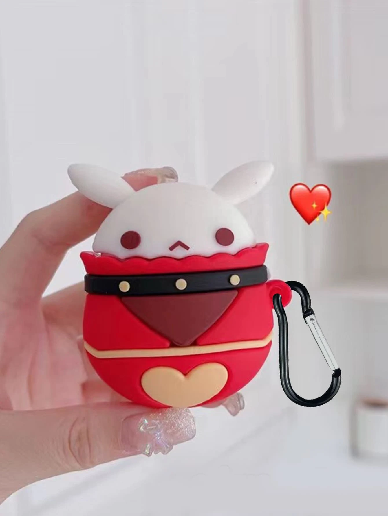 Vỏ thiết kế thỏ Tương thích với AirPods - Nhiều màu - Xem 1