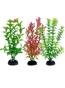 4入組人工水草隨機魚缸裝飾物 - 彩色 - 查看 1