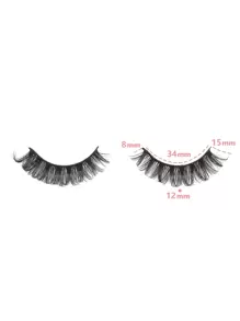 Himirell Separated False Eyelashes, 10 Pairs 15mm Natural Cute Russian Curled Eyelashes - Black - View 4