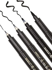 4pcs Glitter Marker Pen - Black - View 1