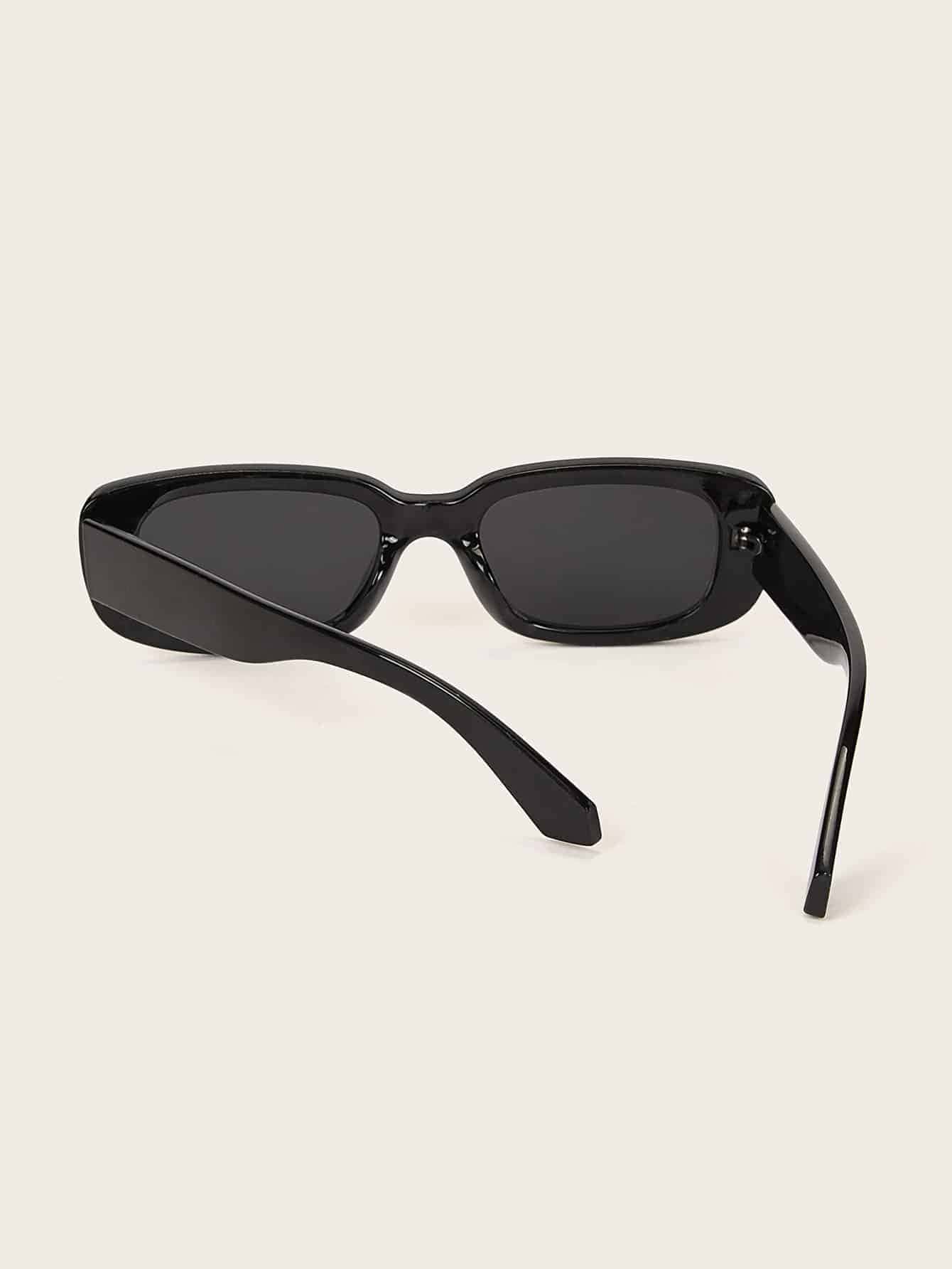 Unisex Retro Rectangular Plastic Sunglasses, Fashion Eyewear For Outdoor, Travel, Beach, Daily Wear, UV Protection Fashionable Shade Elegant Outfit Family Outings Travel Vacation Holiday For Summer Beach Vacation,Outdoor,Travel