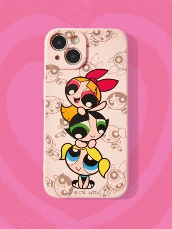 The Powerpuff Girls | ROMWE Funda para móvil con estampado de dibujos animados