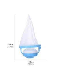 1 pieza Bolsa de filtro de pelusa lavandería - Azul - Ver 2