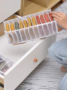 cái Hộp lưu trữ đồ lót đóng gói nhiều ô - trắng - Xem 3