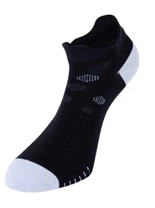 1雙條紋圖案運動襪子 - 黑與白 - 查看 2