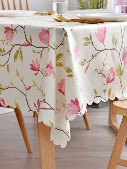 1 块 TPU 防水防油桌布，日常家居使用，TPU 涂层防水桌布，适用于家具罩、矩形会议桌、婚宴桌、书桌、矩形野餐垫、数码印花桌布