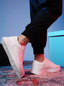 Giày Thể Thao Ngoài Trời Đơn Giản Và Thời Trang Cho Nam, Giày Thoải Mái, Thoáng Khí, Chống Trơn Trượt, Cổ Thấp - trắng - Xem 6