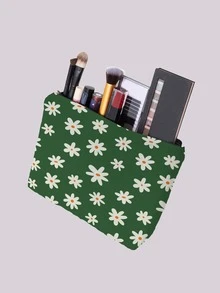 Floral Print Makeup Bag - Multicolor - View 2