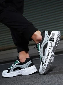 男款時尚、舒適、透氣、輕量級、街頭風格、全配運動鞋、厚底休閒鞋 - 彩色 - 查看 4