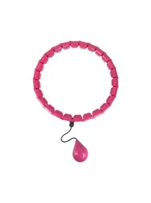 1pc Detachable Sports Fitness Exercise Hoop - Pink - View 1