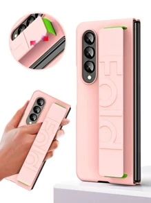 Vỏ điện thoại PC có thể gập lại với dây đeo cổ tay - Hồng - Xem 2