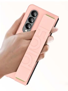 Vỏ điện thoại PC có thể gập lại với dây đeo cổ tay - Hồng - Xem 7
