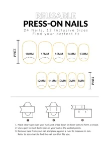 Obtenez le glamour avec 24 pièces faux ongles ovales courts rose dégradé brillant & 1 pièce Lime à ongles & 1 feuille de ruban faux ongles. Fournitures pour ongles