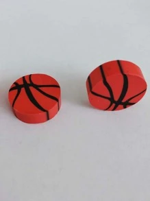4pcs Basketball Shaped Eraser - Multicolor - View 3