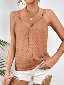 SHEIN LUNE Cami Top - Aprikosenfarben - Übersicht 5