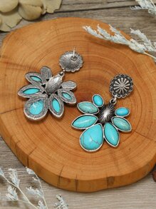 1 Boho Hợp Kim Kẽm Xanh Ngọc Trang Trí Bông Tai Giọt Nước Cho Nữ Cho Cuộc Sống Hàng Ngày - Nhiều màu - Xem 2