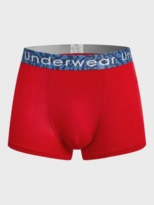 Hombres 5 piezas Calzoncillos boxer con estampado de letra - Multicolor - Ver 7