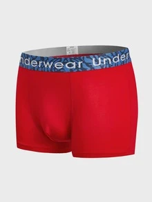 Hombres 5 piezas Calzoncillos boxer con estampado de letra - Multicolor - Ver 8