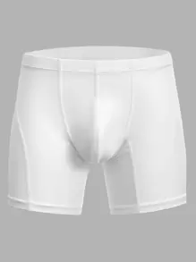 Hombres Calzoncillos boxer unicolor - Blanco - Ver 1