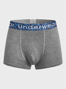 Hombres 5 piezas Calzoncillos boxer con estampado de letra - Multicolor - Ver 10